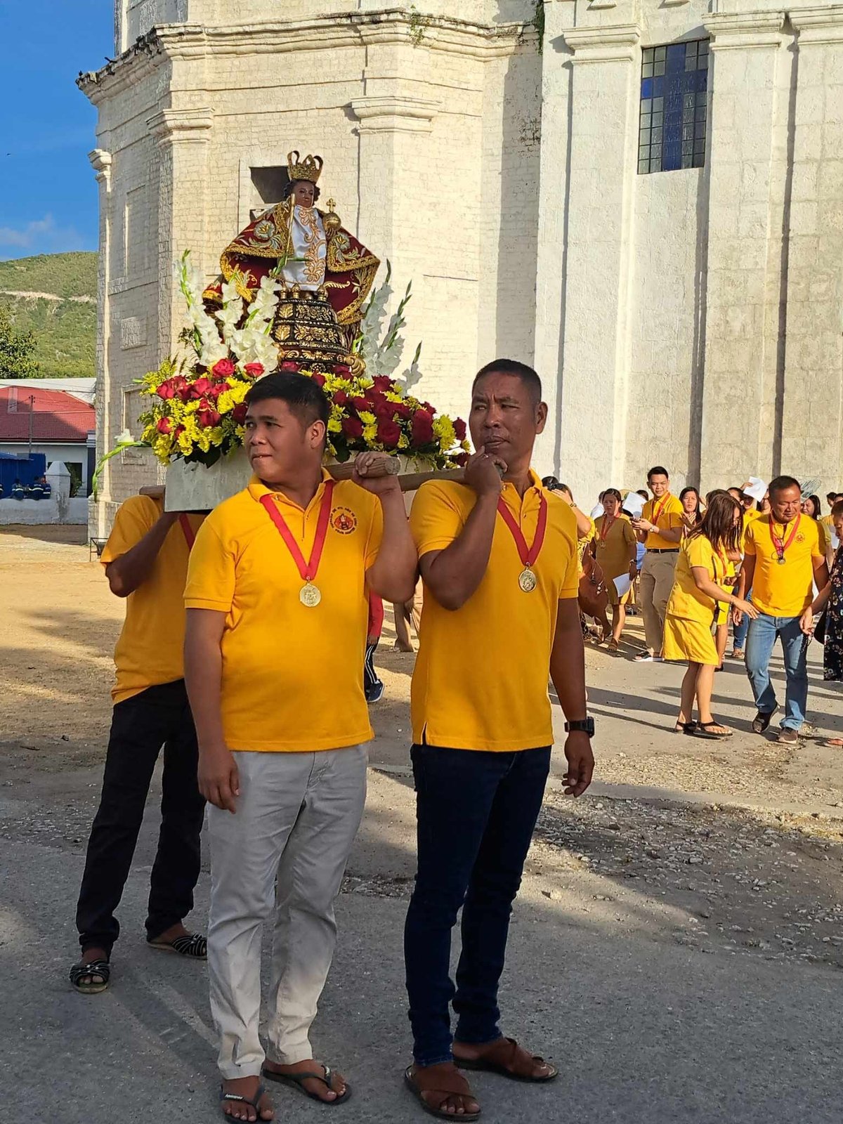 The Santo Niño on an andas.
